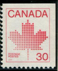 945 Canada 30c Maple Leaf bklt sgl, used
