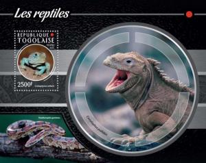 TOGO 2015 SHEET REPTILES LIZARDS SNAKES tg15215b