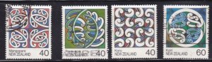 New Zealand 894-897, Used - Maori Paintings 1988