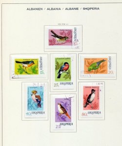 ALBANIA 1969/74 Sport Art Flowers Birds M&U on Pages(Apx 65 Items)Igm 1389