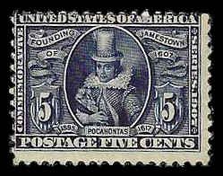 PCBstamps  US # 330 5c Jamestown Exposition, MNH, (3)