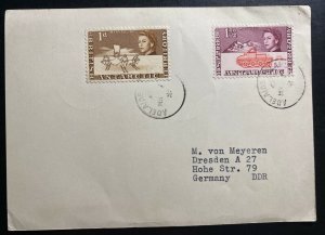 1964 Adelaide Island British Antarctic Territory Cover To Dresden Germany