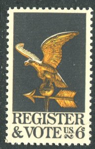 1344 6c Register & Vote Mint NH OG VF