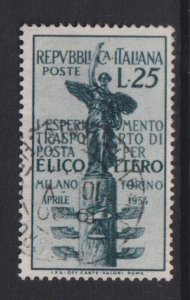 Italy    #652  used   1954  vertical flight trophy