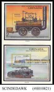 GRENADA - 1993 GREAT RAILWAY OF THE WORLD SET OF 2 MIN/SHT MNH