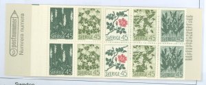 Sweden #786a  Single (Complete Set) (Flowers)