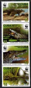 Cuba 2003 WWF - Crocodiles perf set of 4 unmounted mint S...