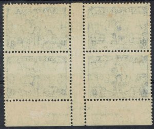 AUSTRALIA 1936 SUBMARINE TELEGRAPH 3D STAMPS MNH ** GUTTER IMPRINT BLOCK 