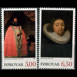 FAROE IS. 2003 - Scott# 436-7 Theologians Set of 2 NH