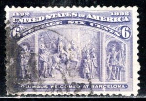 United States Scott # 235, used