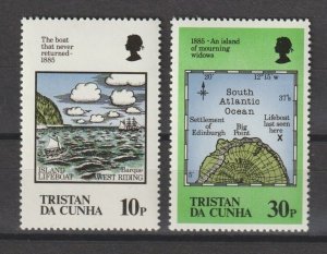 TRISTAN DA CUNHA 1985 SG 399w/400w MNH