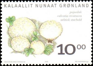 Greenland #476-478, Complete Set(3), 2006, Mushrooms, Never Hinged