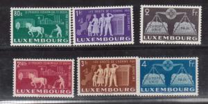 Luxembourg #272 - #277 VF/NH Europa Set