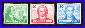 1949 - Alemania - DDR - Scott n 9N61 - 9N63 - MNH - Gran Lujo -AL- 56 - 01