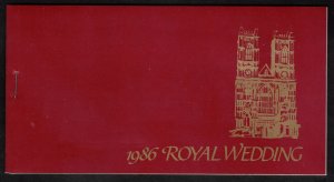 St Lucia 1986 Royal Wedding Booklet, Scott 839-40; MNH