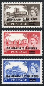 Bahrain SG94/6 Castle High values Fresh M/Mint 