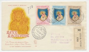 Registered cover Vatican 1954 Black Madonna