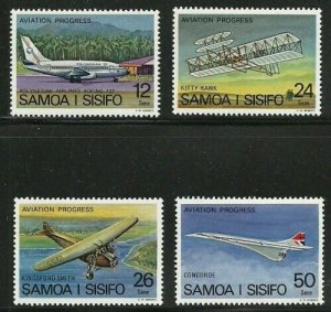 Album Specials Samoa Scott # 466-469 Aviation Progress Mint LH