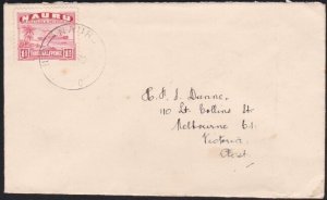 NAURU 1940 1½d freighter on commercial cover to Melbourne..................B3533