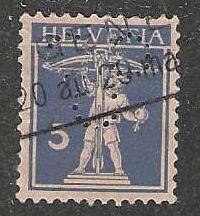 Switzerland 159 Perfin  Used  SC:$.95