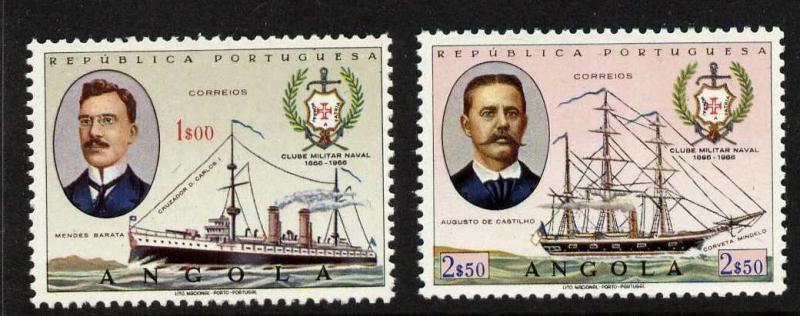 Angola 527-8 MNH Navy Club, Warships