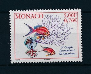 [39556] Monaco 2000 Marine life fish aquarium  MNH