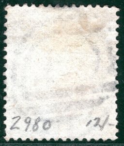 GB USED ABROAD Colombia PANAMA *C35* Numeral 4d Sage-Green Plate 16 (1877)REDB18