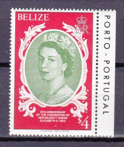 Belize  436 MNH 1979 $4 QEII Coronation 25th Anniv.