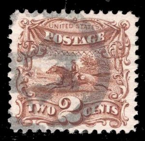 MOMEN: US STAMPS #113 STAR IN CIRCLE CANCEL USED VF/XF LOT #79095