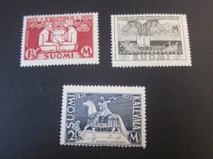 Finland 1935 Sc 207-9 set MH