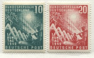 Germany 1949 10 and 20 pf unmounted mint NH