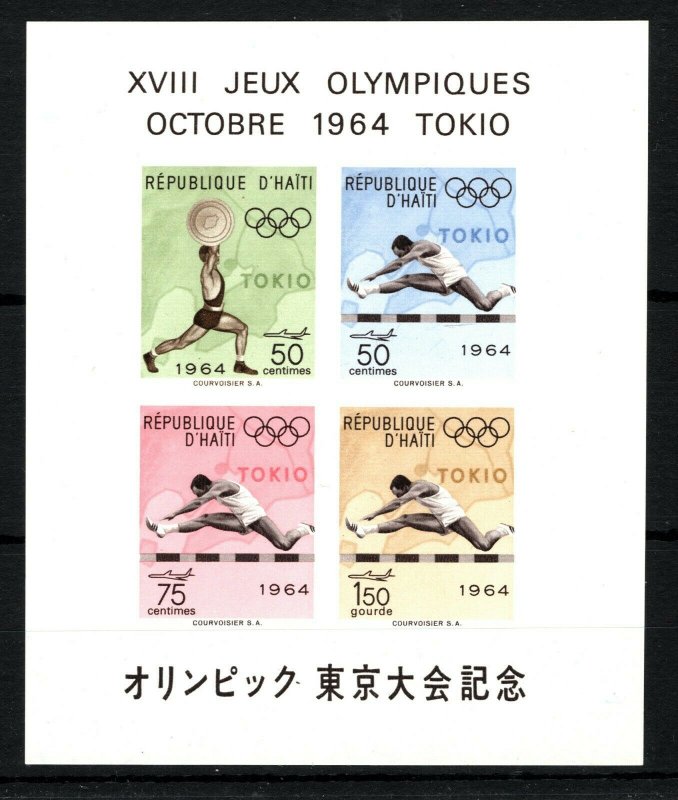 HAITI MINIATURE SHEET *TOKYO OLYMPICS 1964* SPORTS Mint UMM MNH SS4412