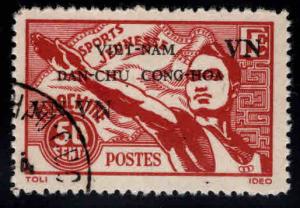 North Viet Nam,Viet MINH issue Scott 1L4 Used  Athlete stamp