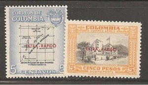 Colombia SC C289-90 Mint Never Hinged