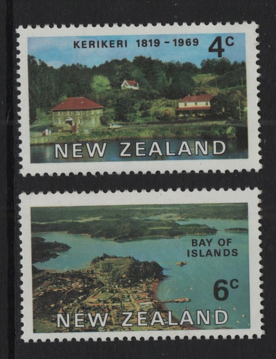 New Zealand  #427-428  MNH  1969  Early European settlements