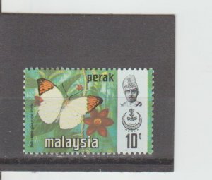 Perak  Scott#  150  MH  (1971 Great Orange-Tip Butterfly)