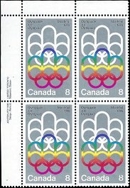 CANADA   #623 MNH UPPER LEFT PLATE BLOCK (1-2)