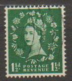 Great Britain SG 563 Used 2 graphite lines on reverse