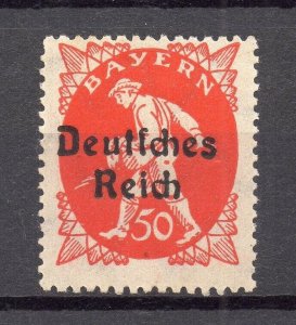 Germany 1920 Early Issue Fine Mint Hinged 50pf. Optd NW-95723