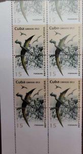 O) 2013 CUBA, ERROR PERFORATION, PTEROSAURIOS - SAUROPSIDS ARCHOSAURIAS - BIRDS