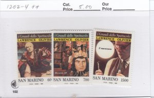 San Marino 1202-4 Cinema mnh