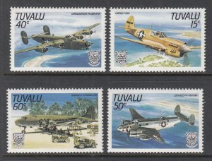 Tuvalu 307-310 Airplanes MNH VF