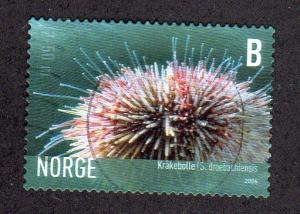 Norway 1484 - Used - Green Sea Urchin (cv $0.50)