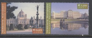 UN Vienna 327-328 MNH VF