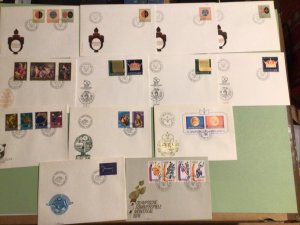 Liechtenstein stamps covers 13 Covers Ref A1337