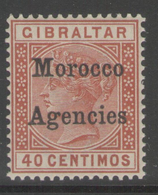 MOROCCO AGENCIES SG13 1899 40c ORANGE-BROWN MTD MINT