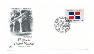 United Nations #461 Flag Series 1985, Dominican Republic ArtCraft FDC