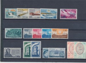 1956 Italy Republic, New Stamps, Vintage Complete 17 Values, MNH**