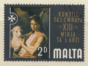 Malta SG 431  SC# 410  Art  Painting   CTO see details / scans               ...