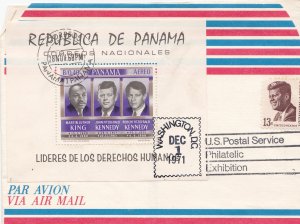 Panama # C363a, John F. Kennedy Souvenir Sheet on Air Letter Sheet